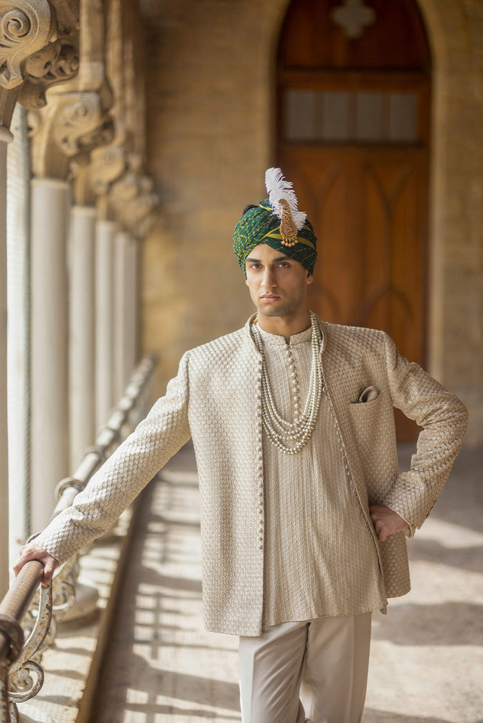 The Fawn Prince – Nehru Jacket & Raw Silk Kurta
