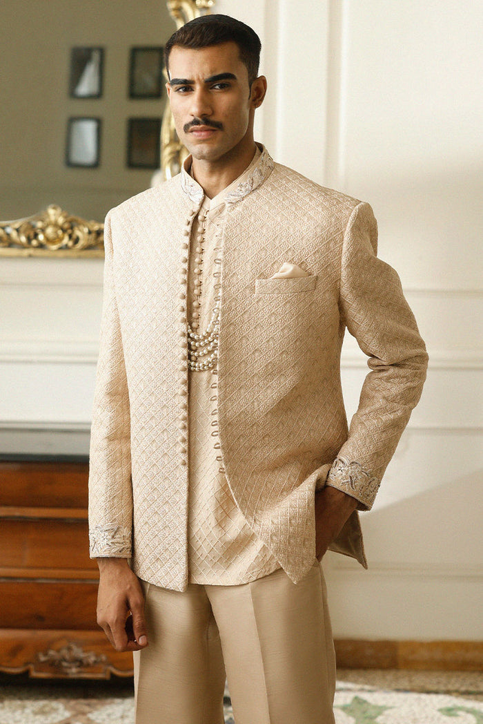 Warm Beige Prince Coat & Inner Shirt
