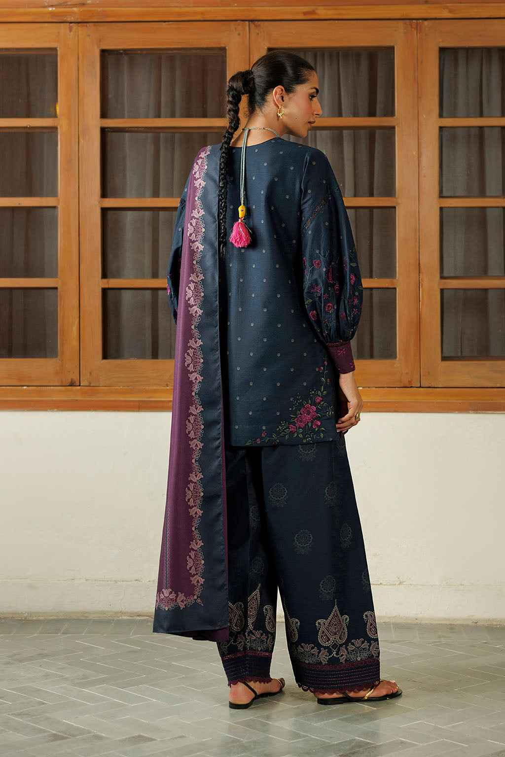 IPF-26 Embroidered Printed Viscose Linen