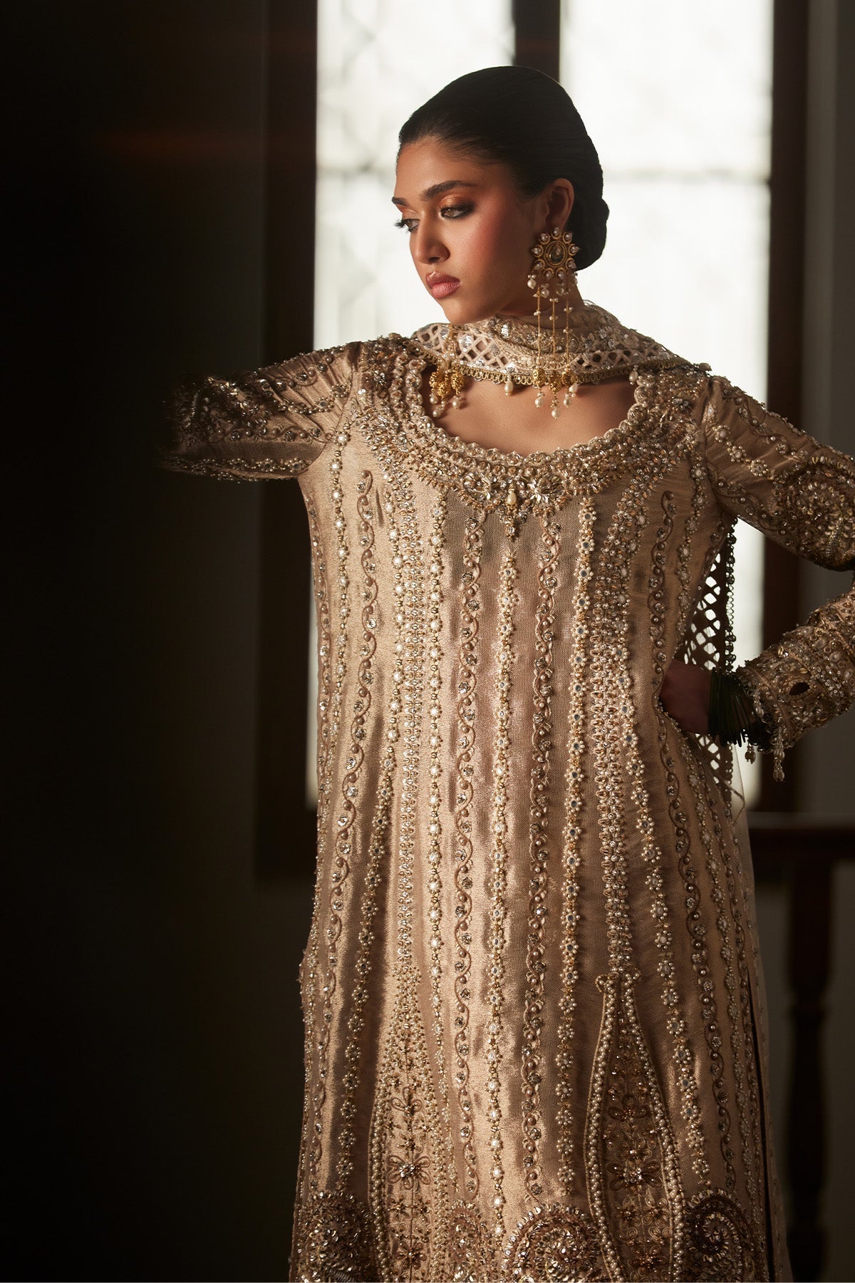 ZELY Luxury Formal Wear - Zardozi & Sheesha Ensemble by Saad Bin Shahzad