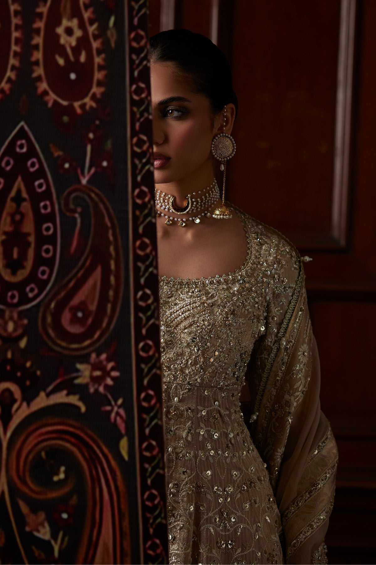 SIRA Champion Color Tissue Pishwas with Sharara & Dupatta | Luxury Pakistani Formalwear by Saad Bin Shahzad