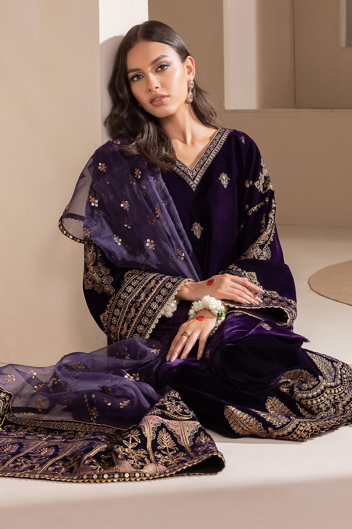 Embroidered Velvet UF-420