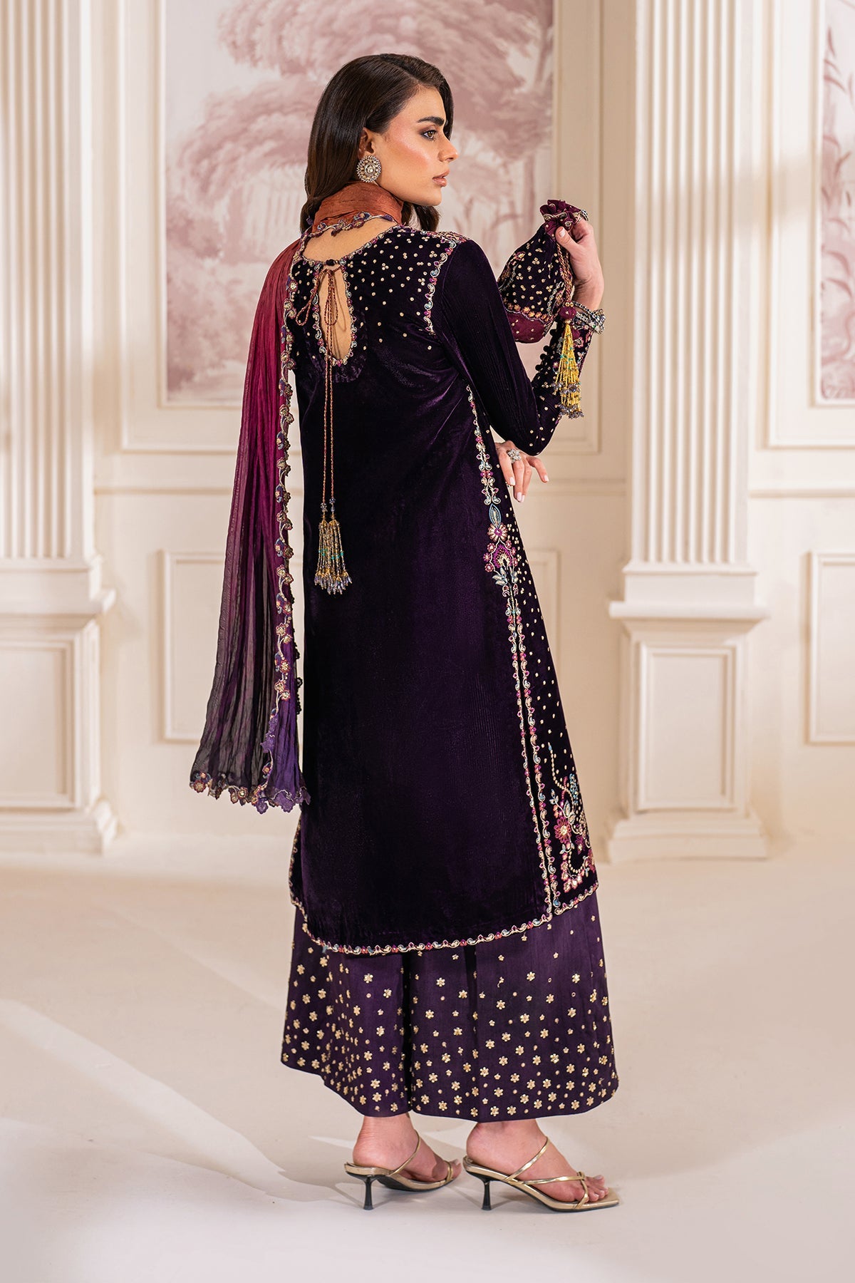 Embroidered Velvet UF-748