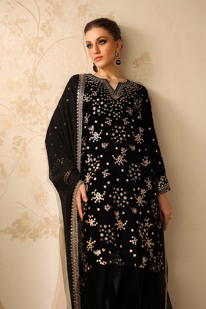 Embroidered Velvet UF-4316