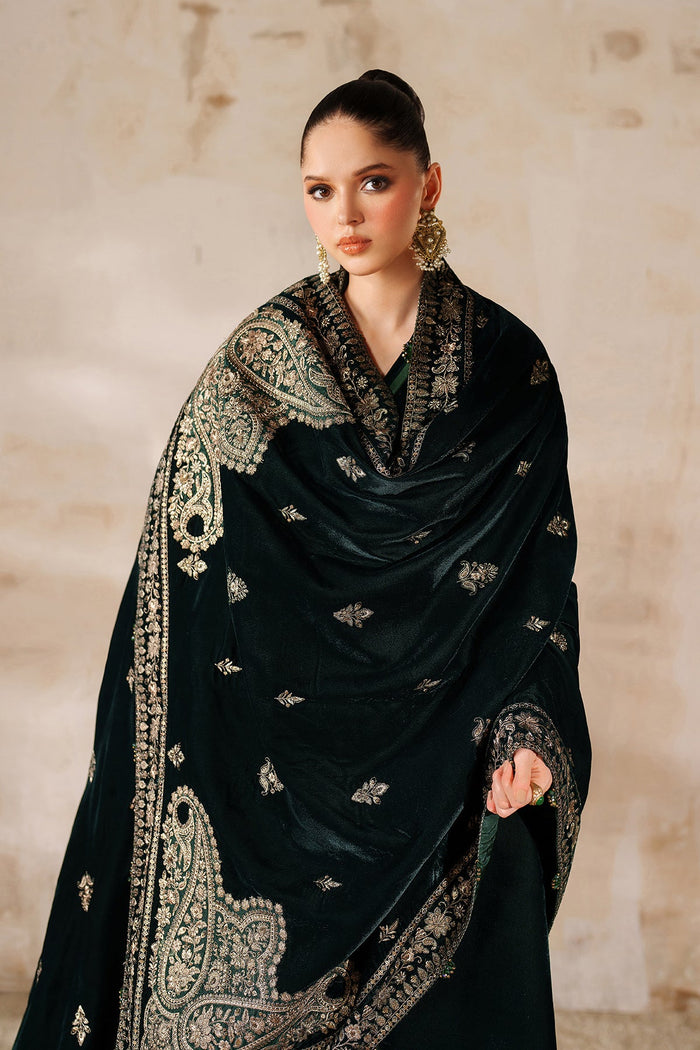 Embroidered Velvet Shawl VS-63