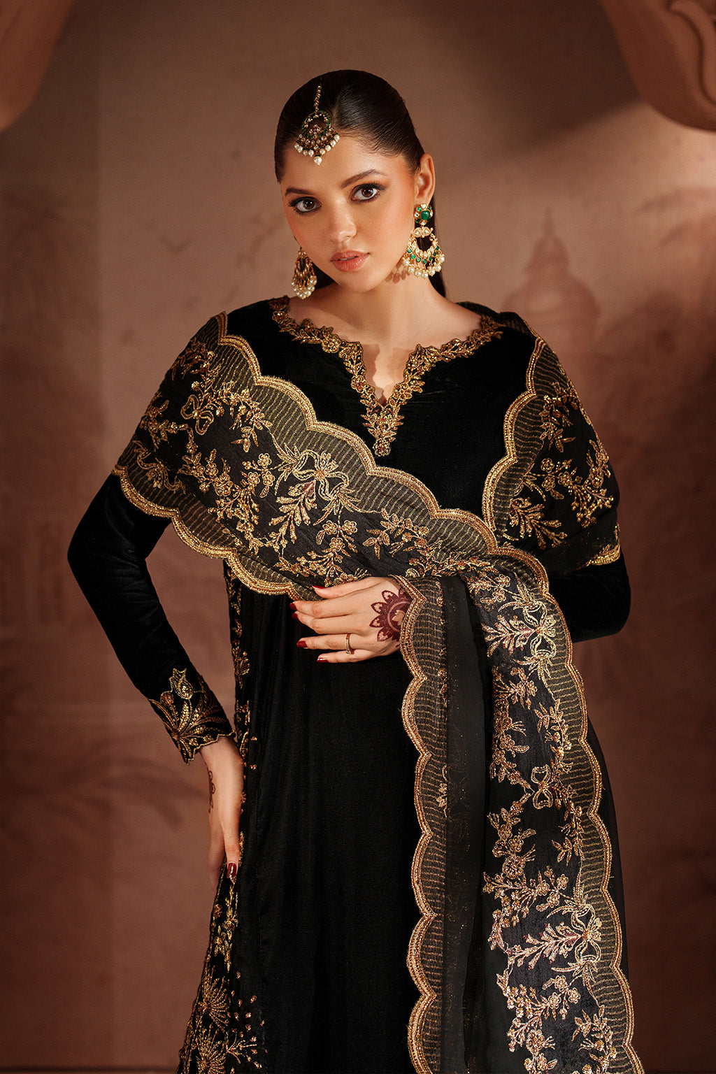 IV-62 Embroidered Velvet
