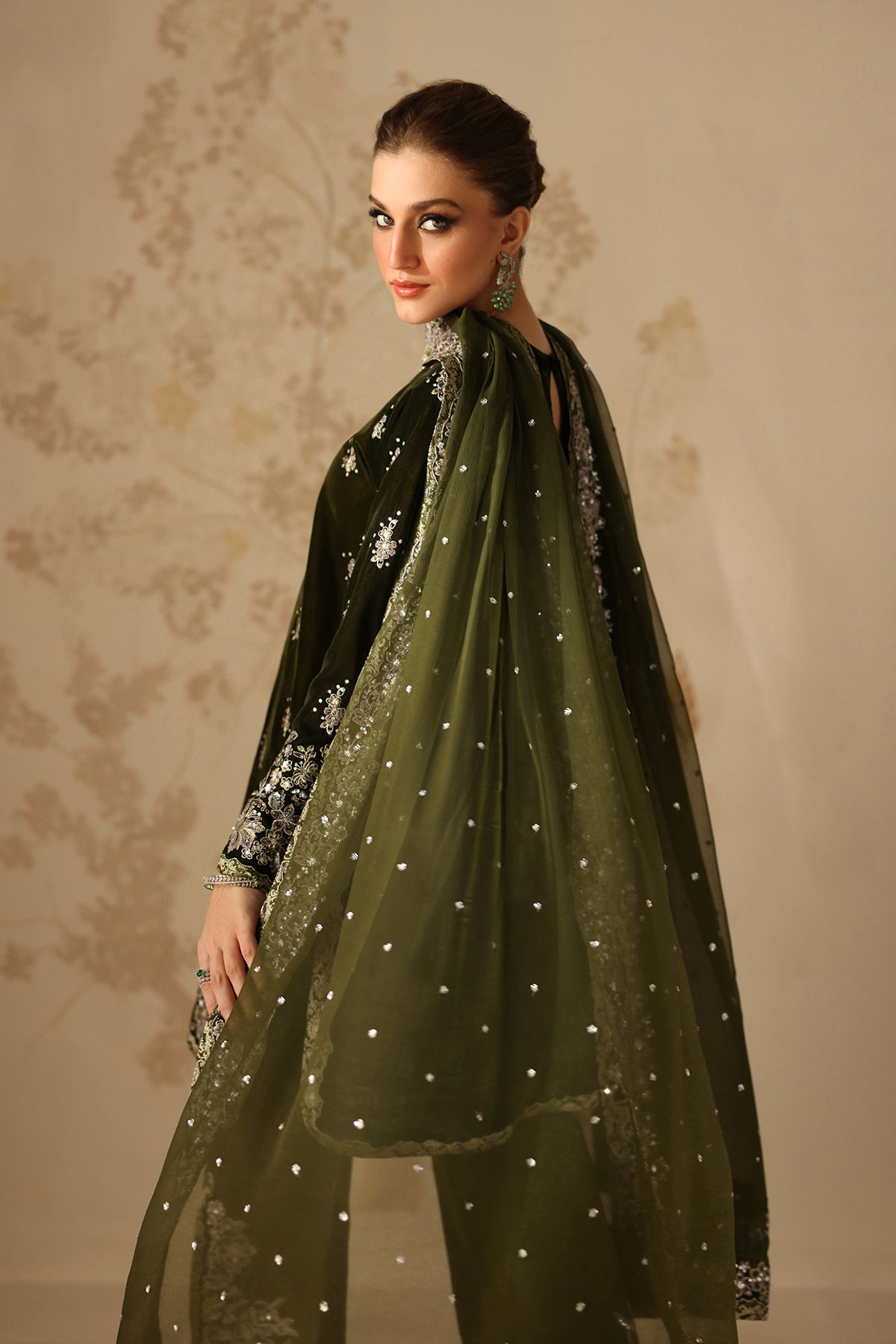 Embroidered Velvet UF-4311