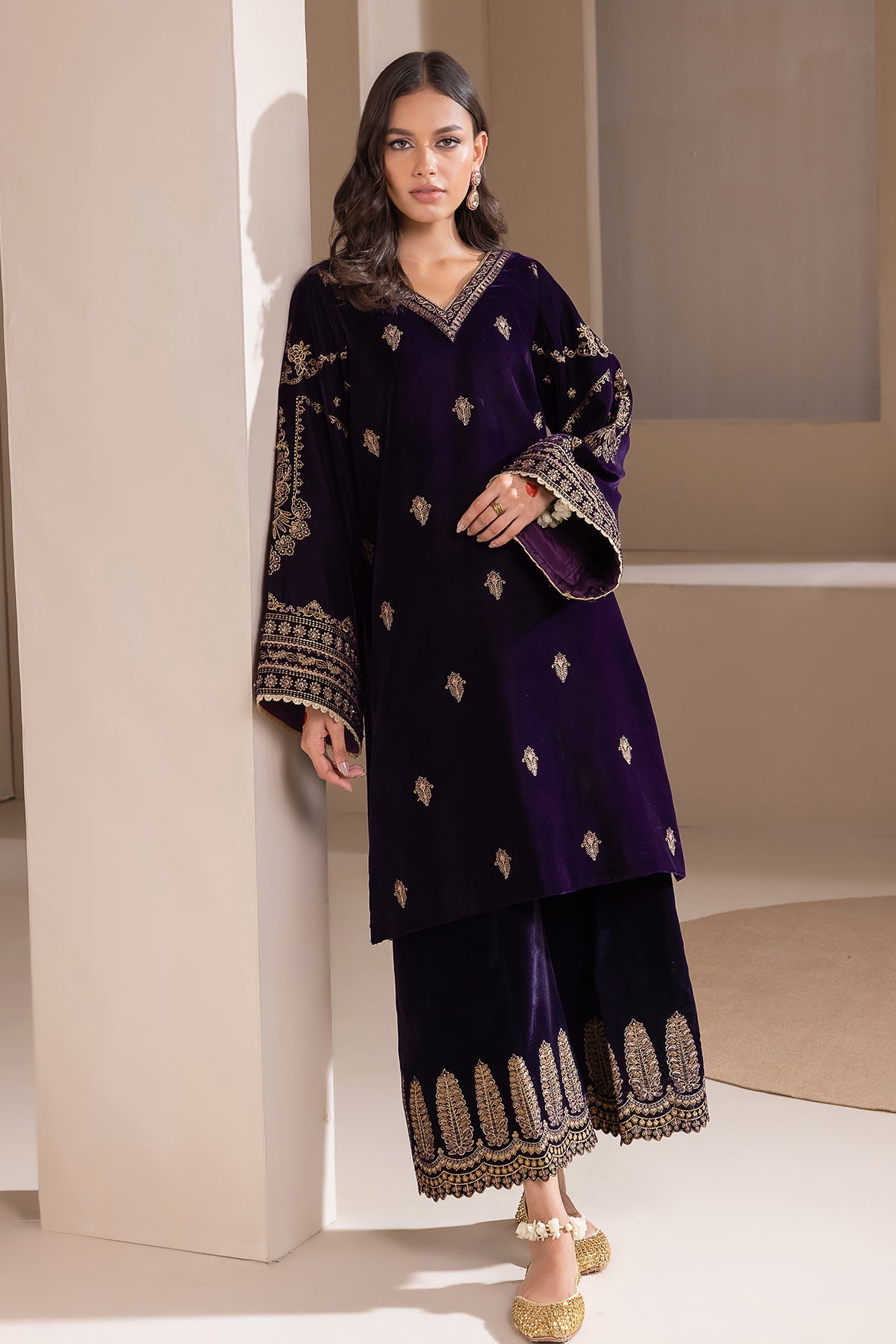 Embroidered Velvet UF-420