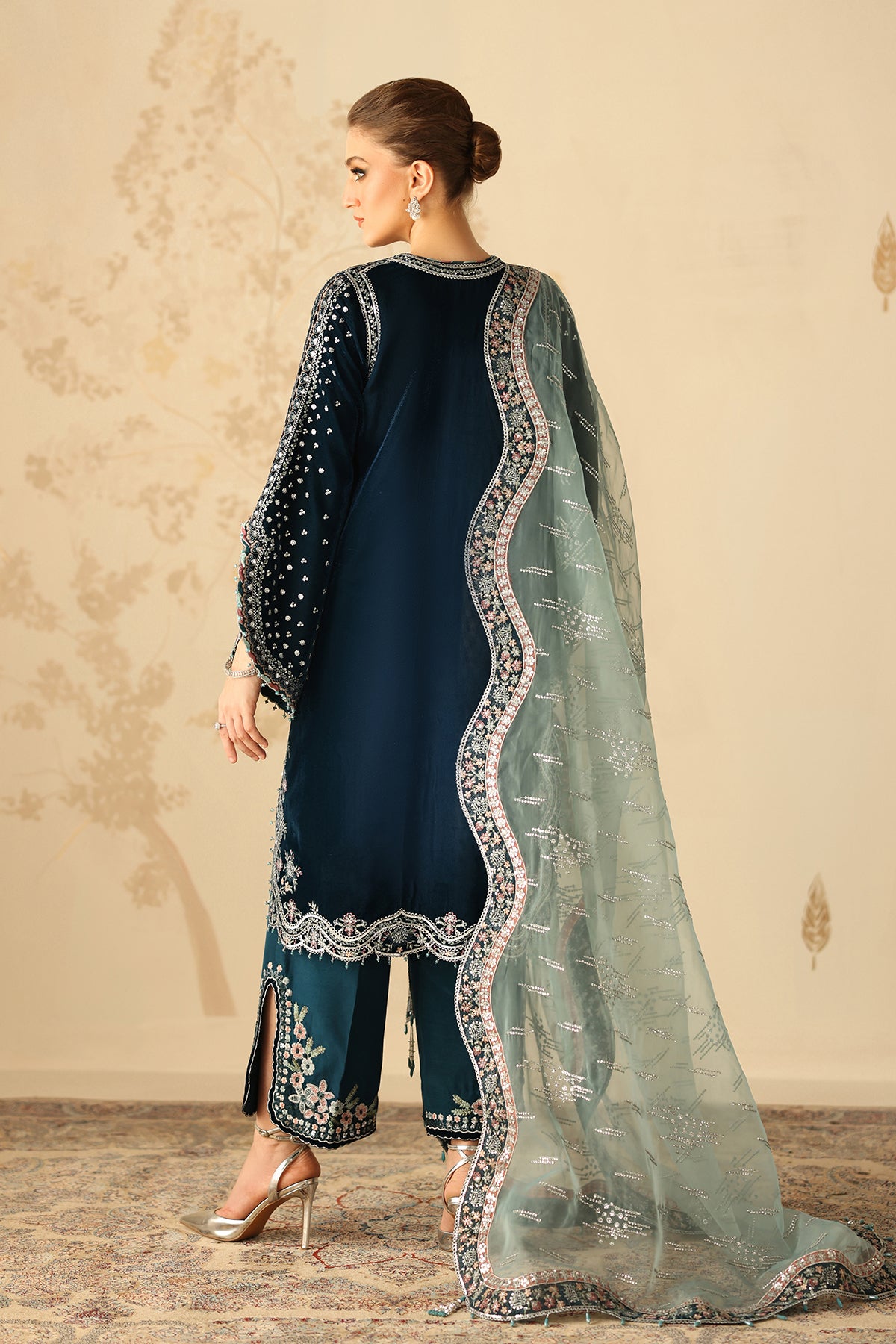 Embroidered Velvet UF-4310