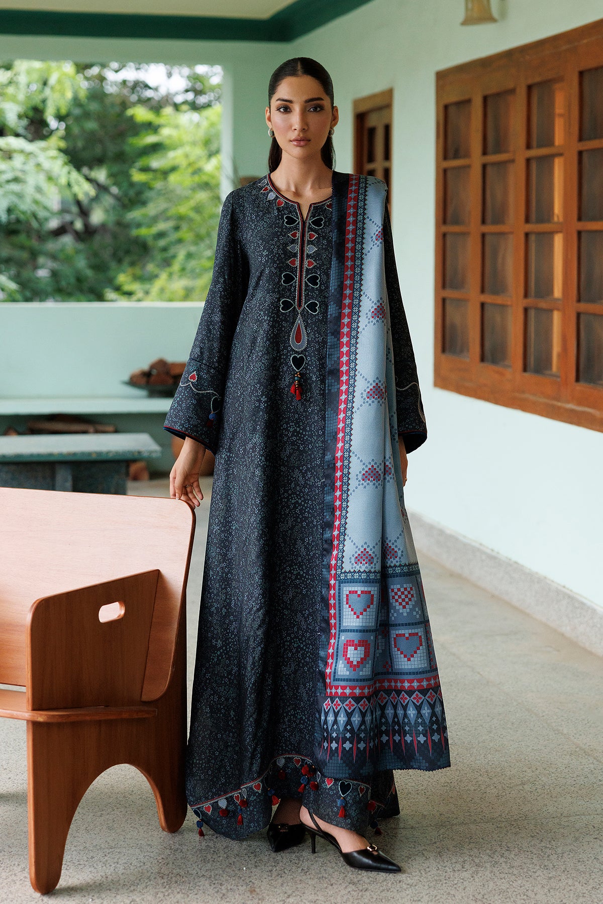 Embroidered Premium Viscose UW-0264 - Jazmin