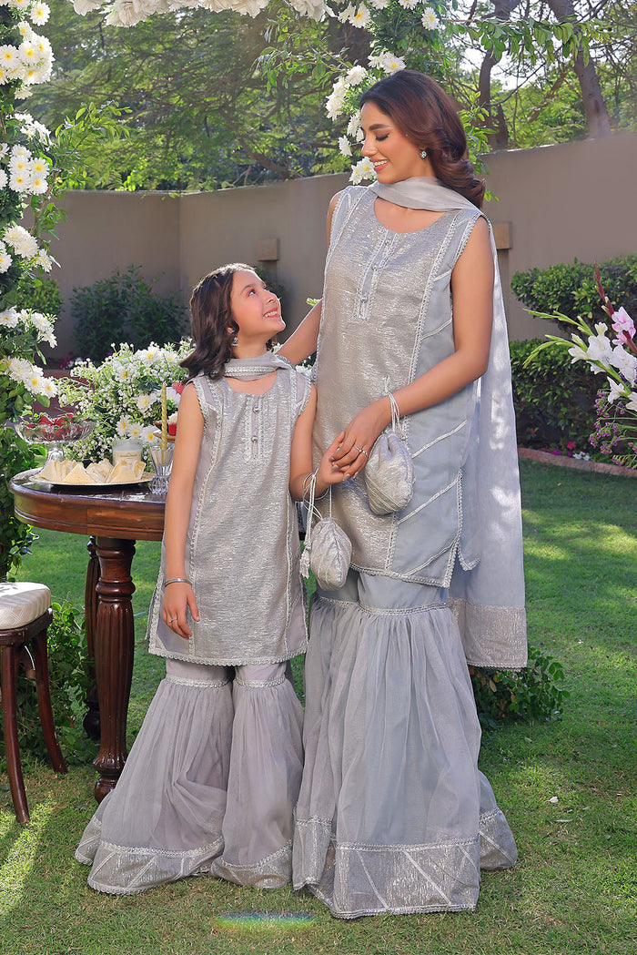 Sterling Silver Shimmer Festive Gharara Set