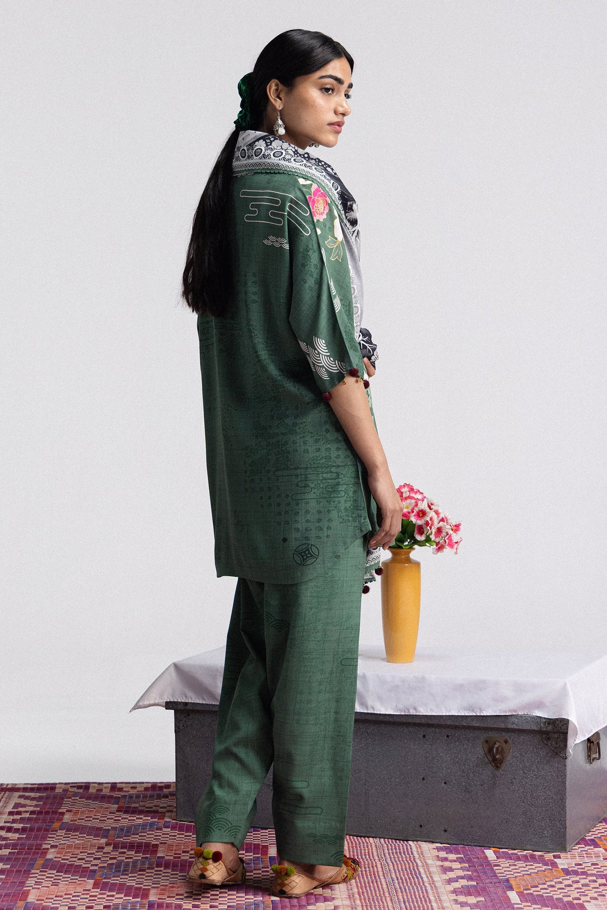 Hana 2B 3 Piece Printed Linen