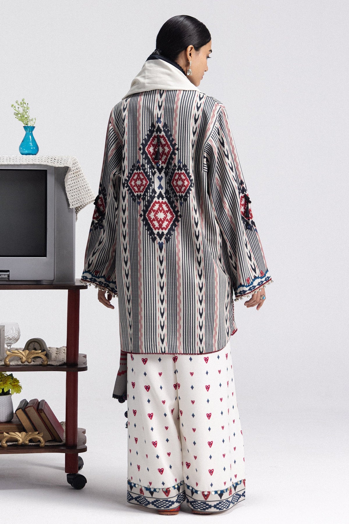 Leela 10A 3 Piece Printed Linen