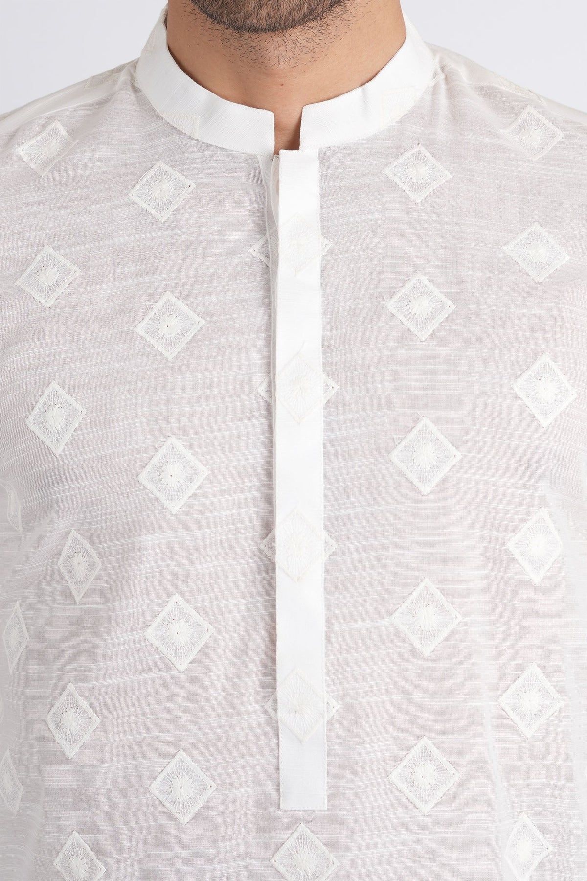 Embroidered-Kurta-White