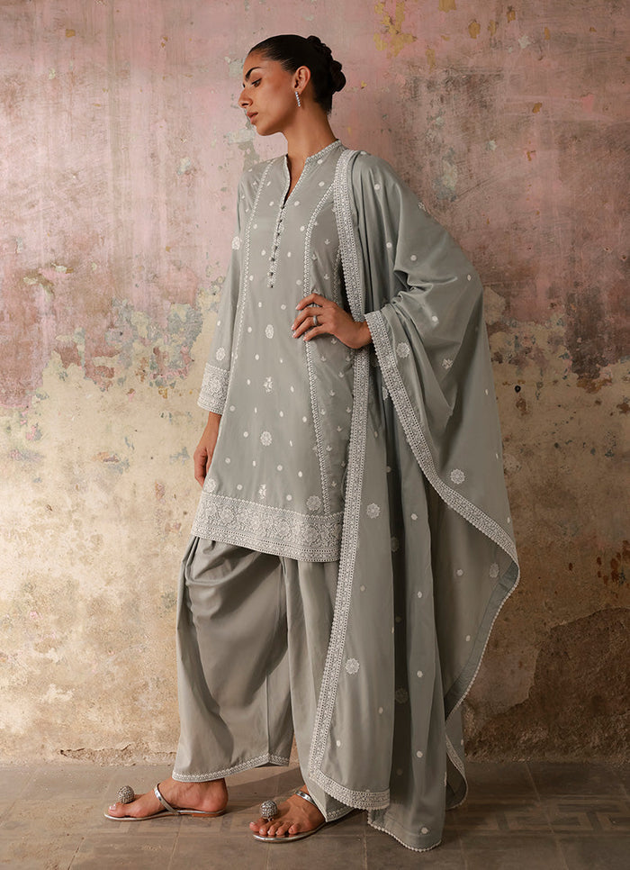 Embroidered 3 Piece Suit 17018