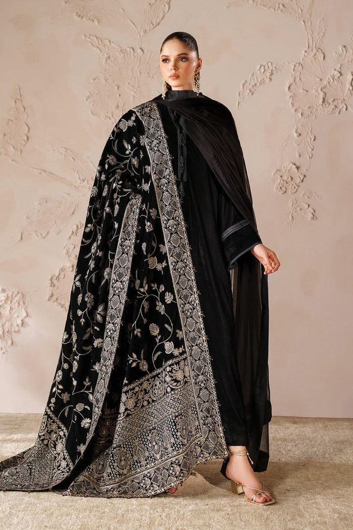 Embroidered Velvet Shawl VS-57