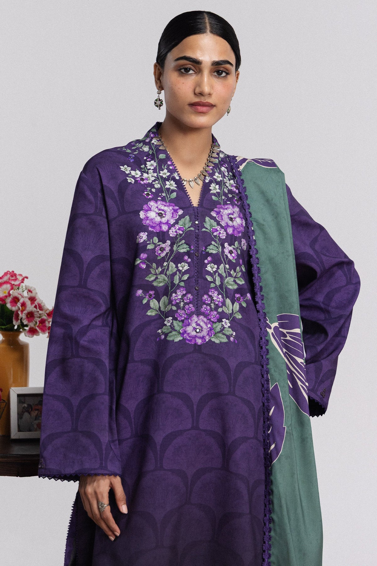 Mira 1A 3 Piece Printed Linen