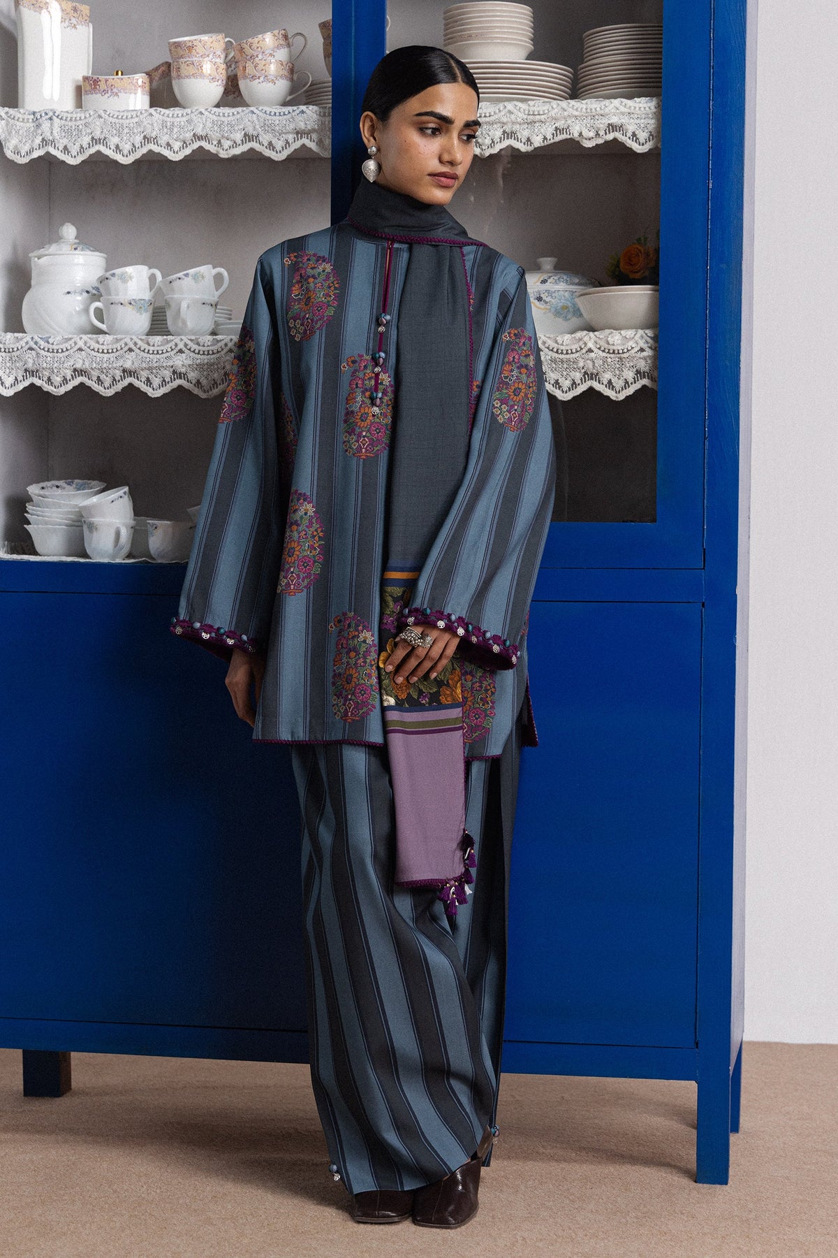 Rania 4B 3 Piece Printed Linen