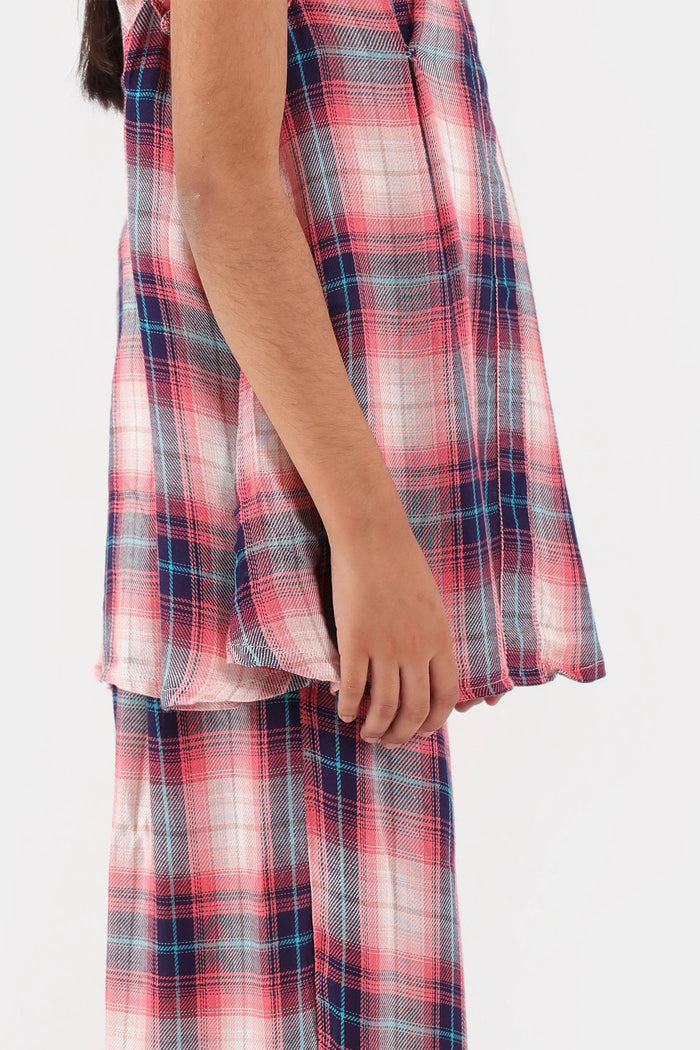 Yarn Dyed Linen Top & Trousers Co-ord Set