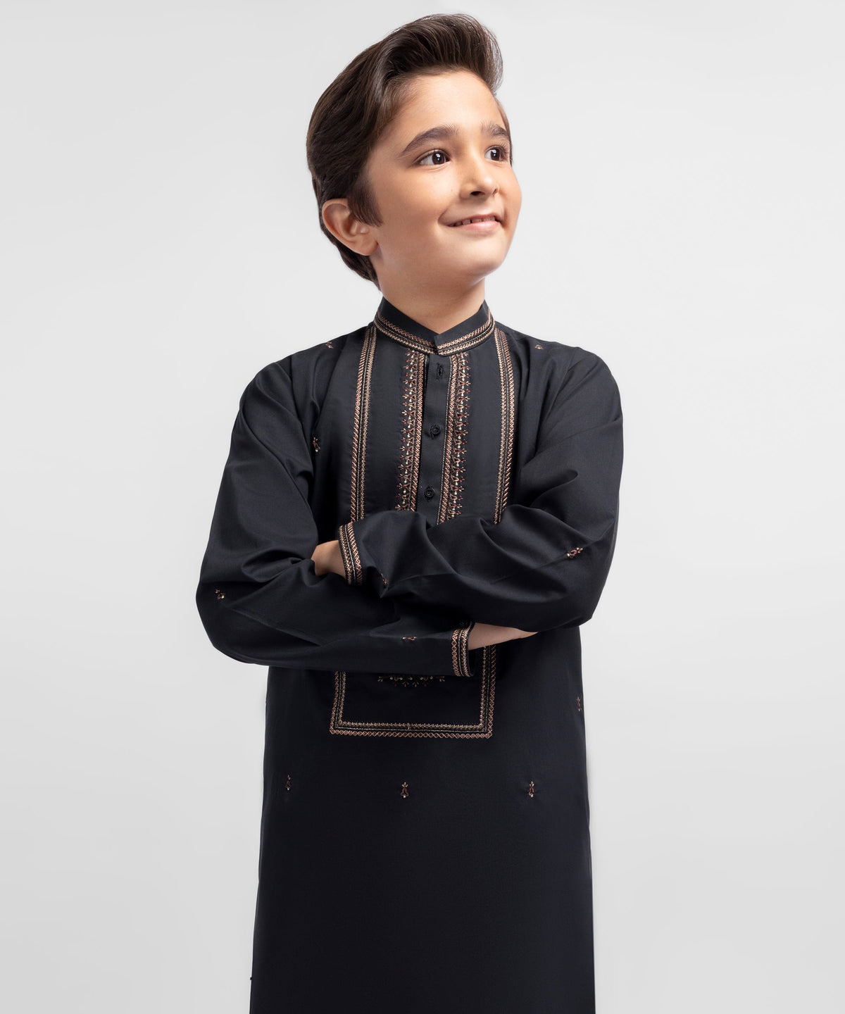 Black Formal Cotton Kurta