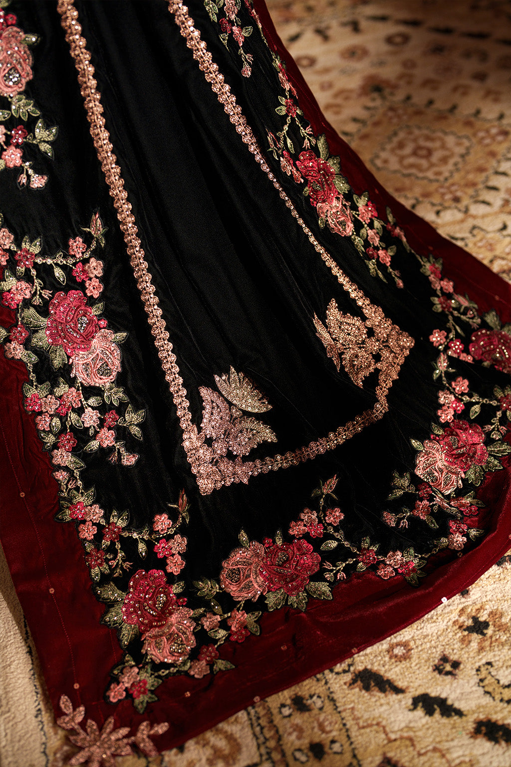 IV-59 Embroidered Velvet