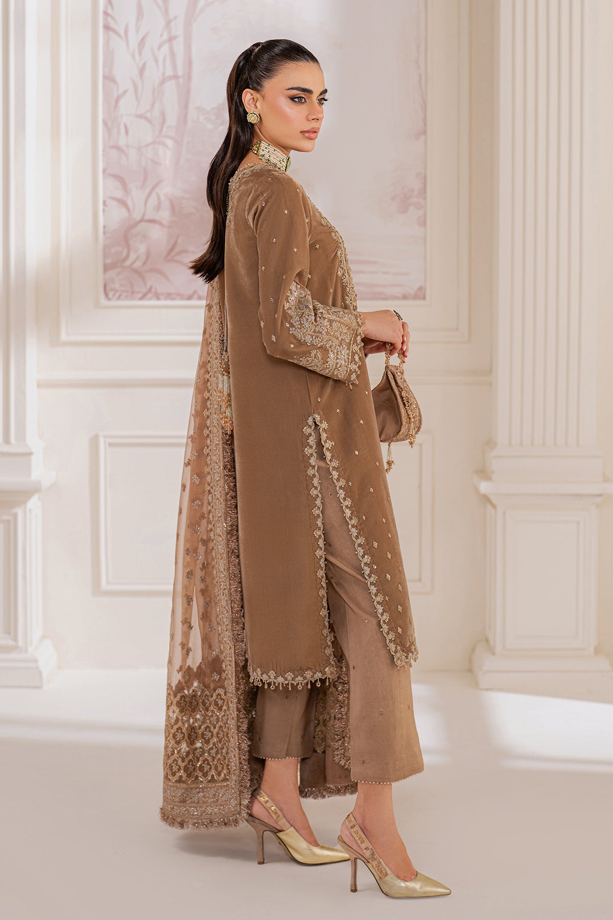 Embroidered Velvet UF-754