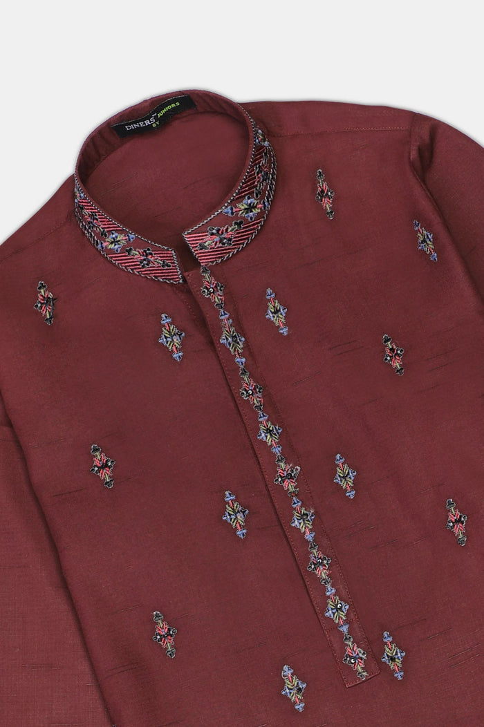 Dark Purple Boys Kurta Pajama