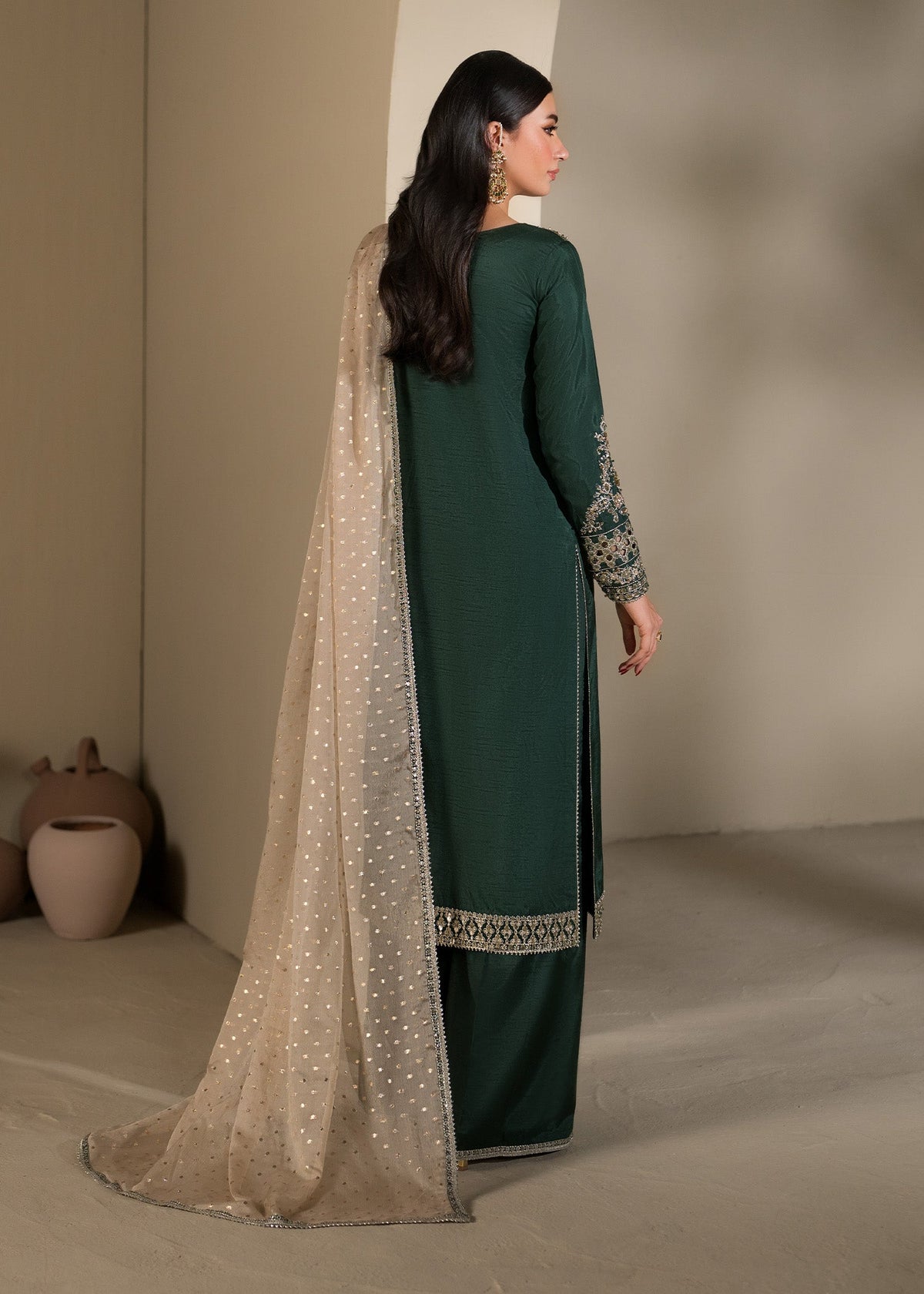 2621B Embroidered 3 Piece