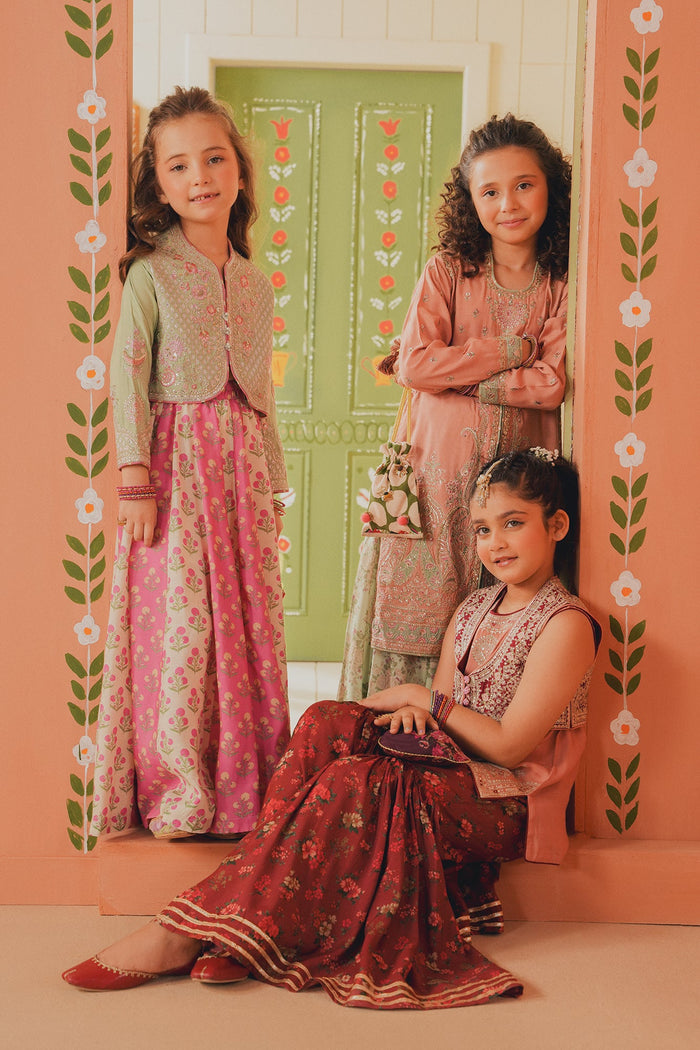 Blush Coral Embroidered Suit