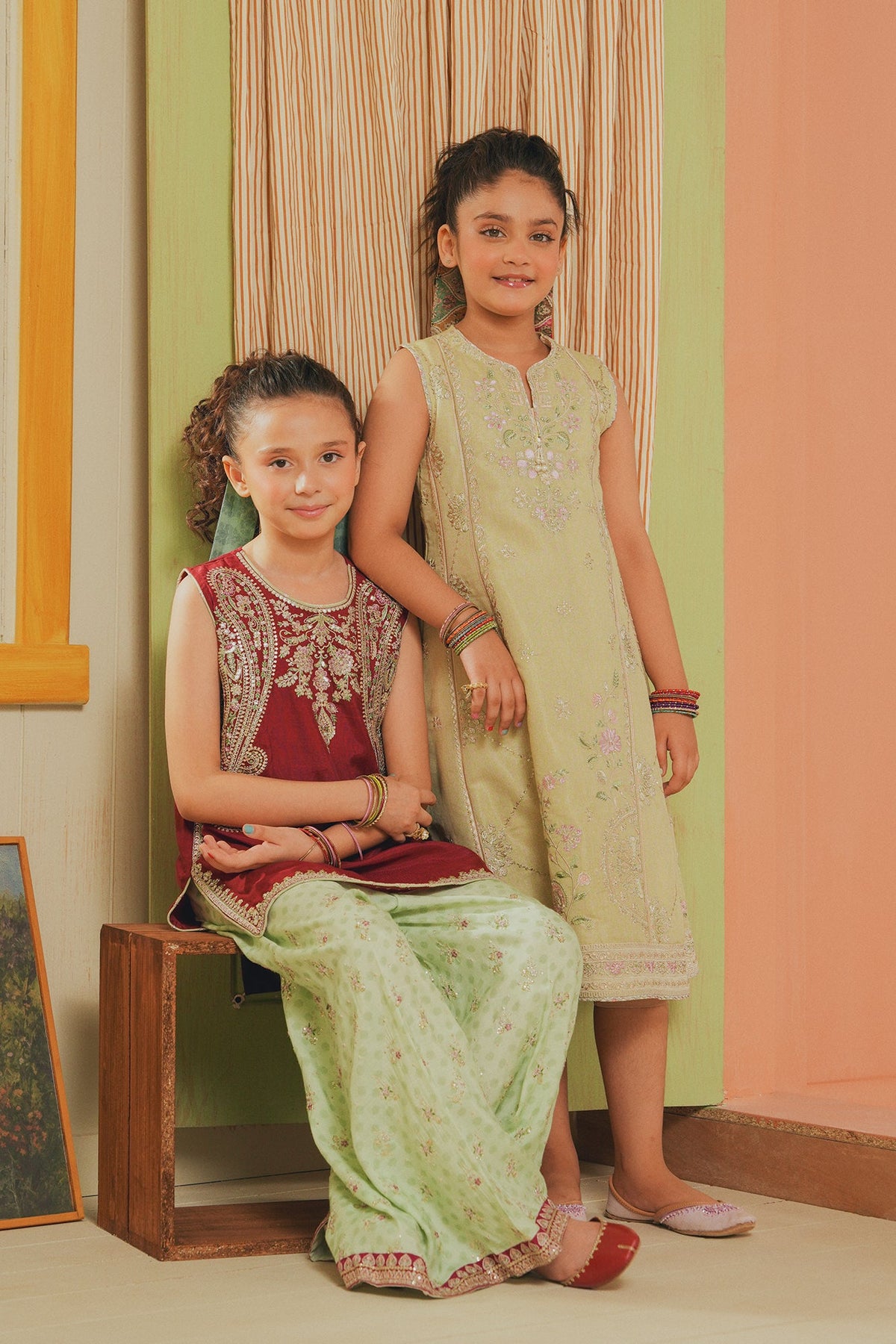 Embroidered Dress (E1051/404/129 E1051/304/129)