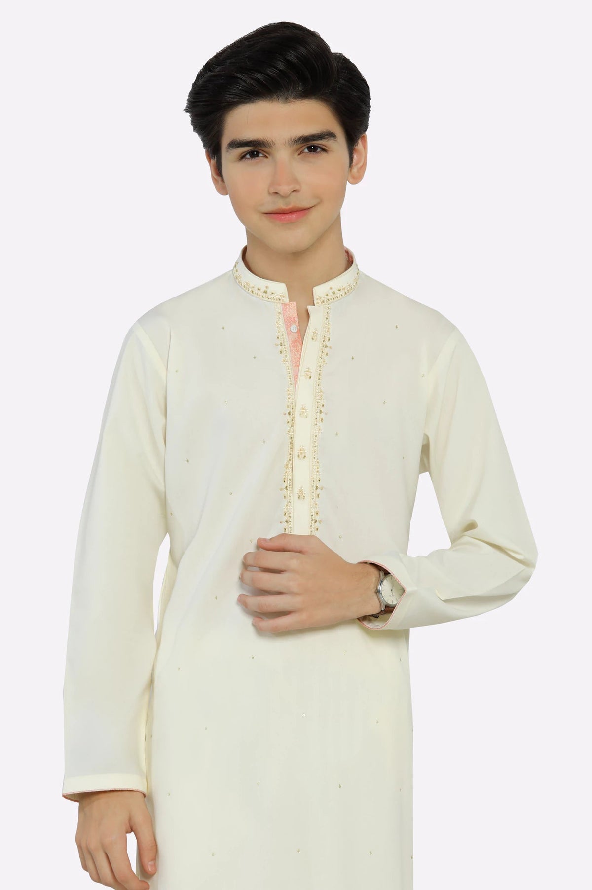 Cream Boys Kurta Pajama