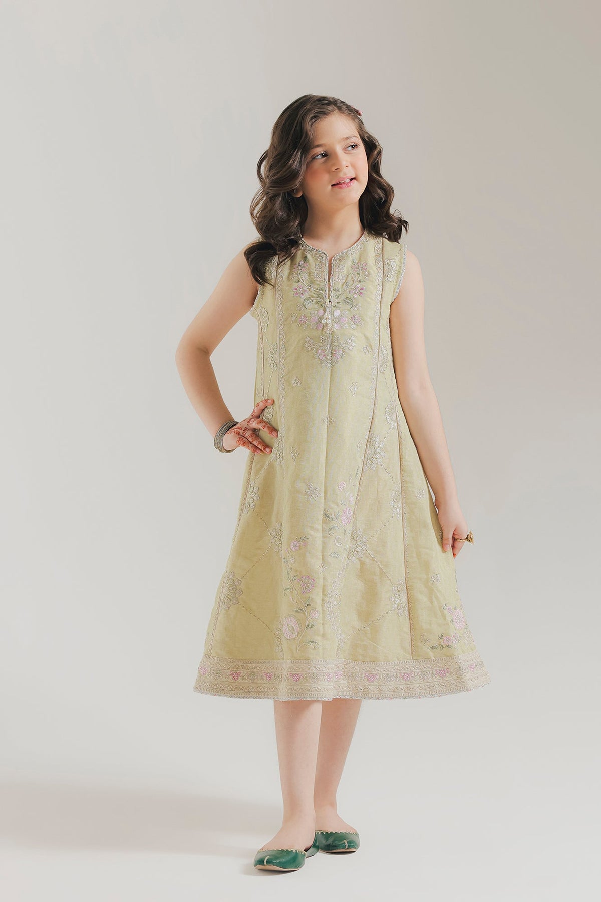 Embroidered Dress (E1051/404/129 E1051/304/129)