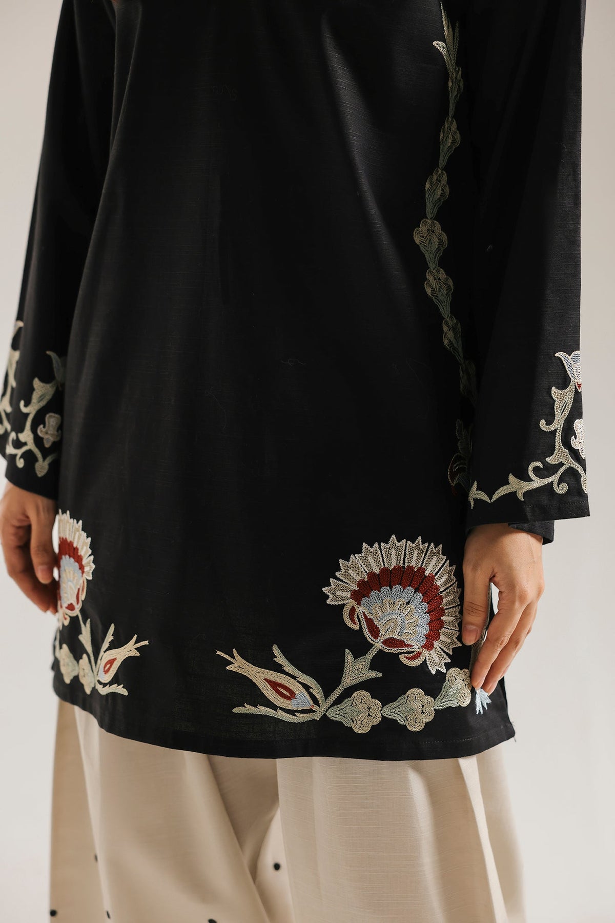 Embroidered 2 Piece Suit E9541