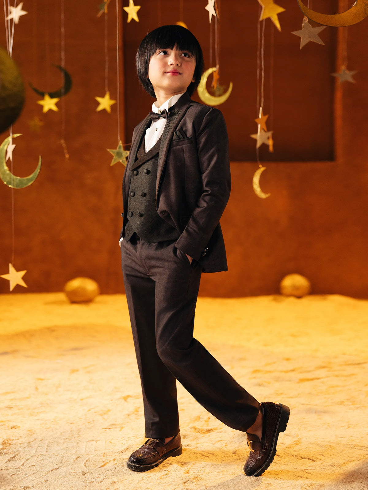 Notch Collar Tuxedo Suit - Ebtcpc5-4511