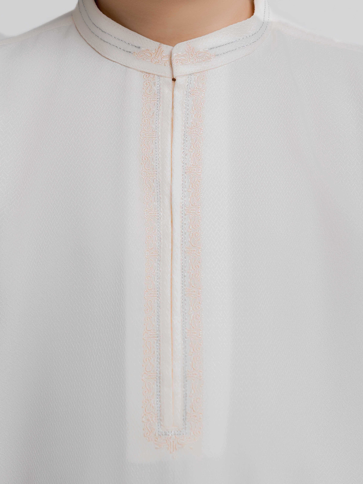 Embroidered Dobby Kurta Pajama - Ebtkp6-033