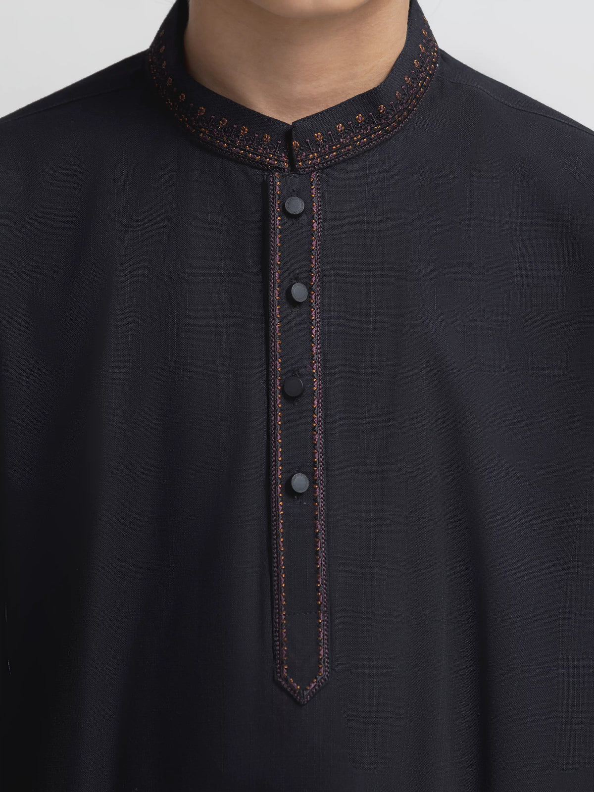 Embroidered Cotton Kurta Pajama - Ebtkp6-035