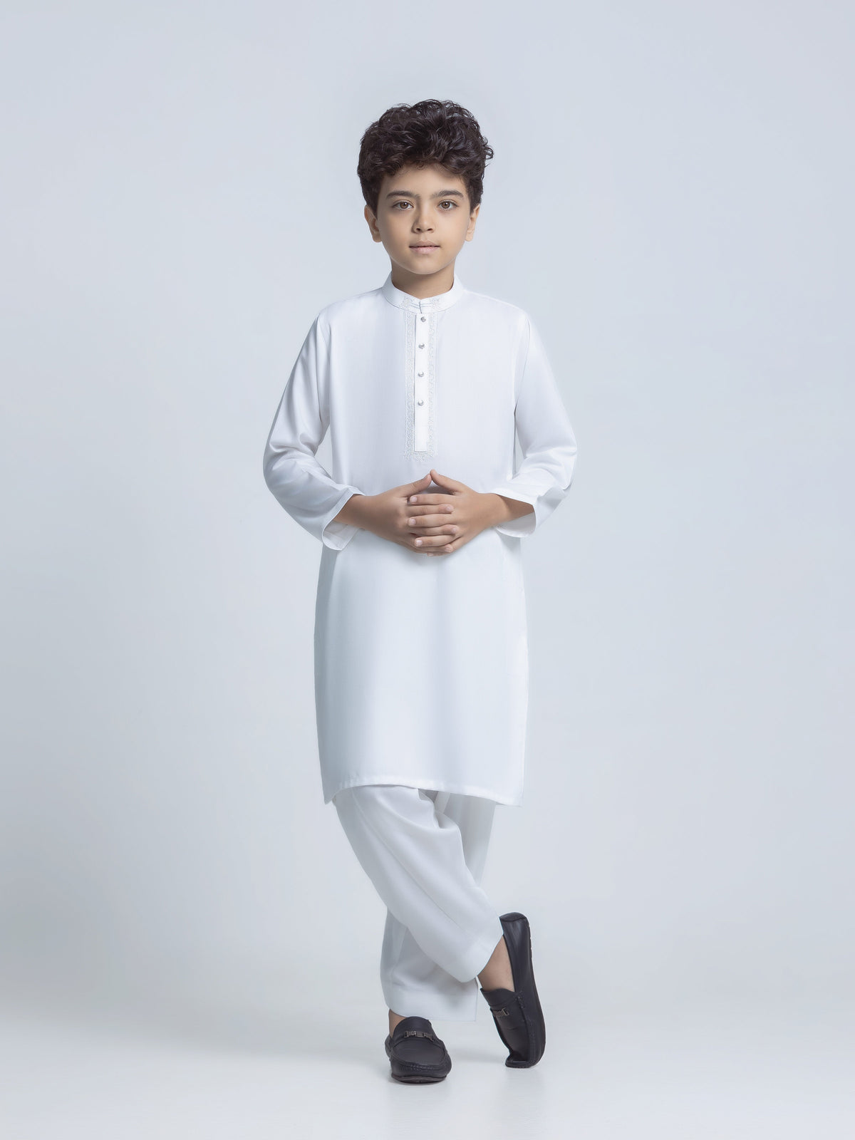 Embroidered Dobby Shalwar Kameez - Ebtks6-4124