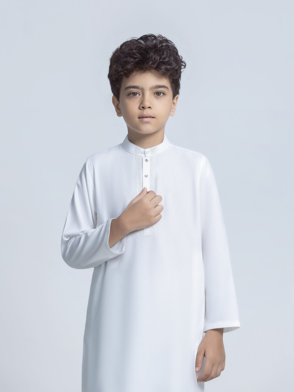 Embroidered Dobby Shalwar Kameez - Ebtks6-4124