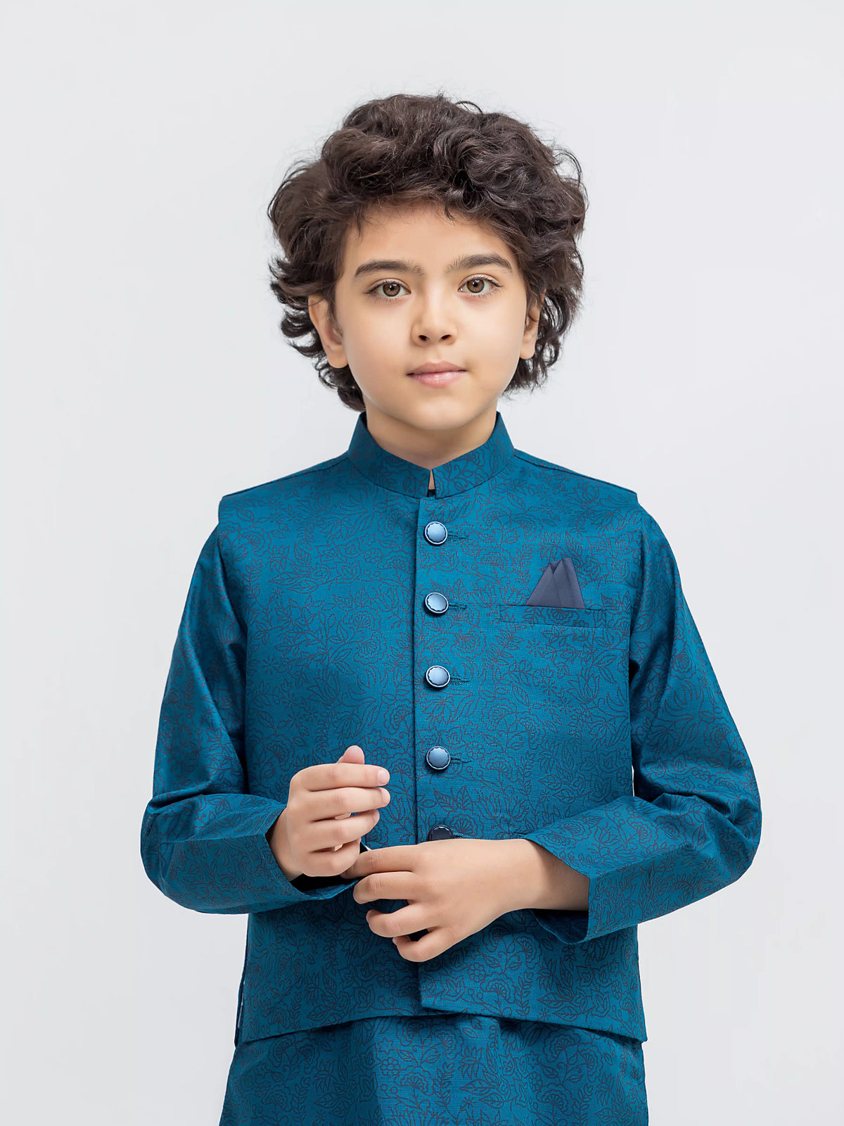 Khaddar Waistcoat Suit - Ecbtwcs5-068