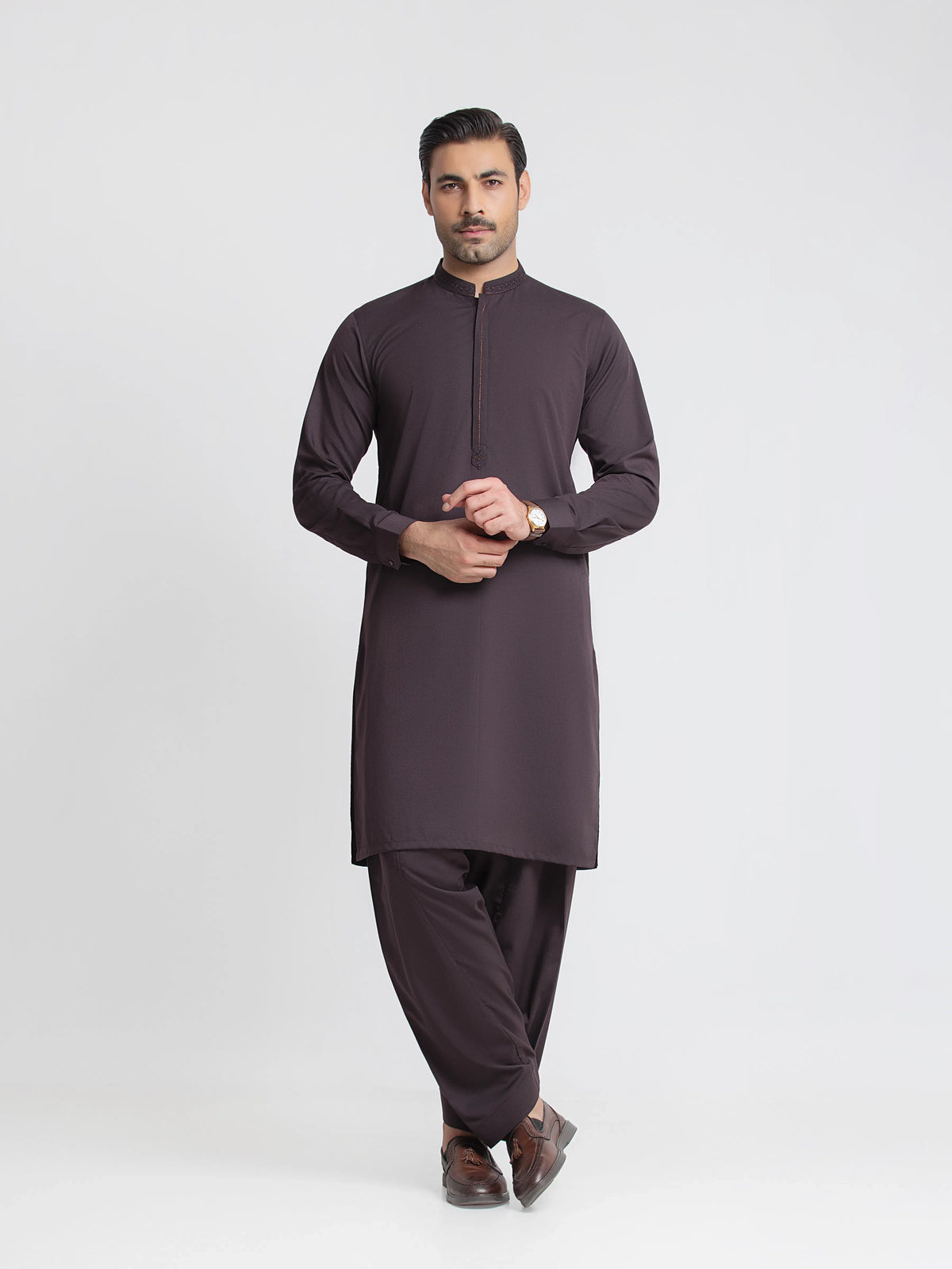 Embroidered Blended Shalwar Kameez - Emtkst6-99645