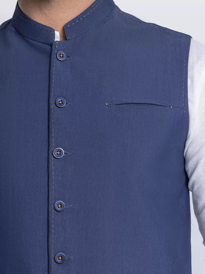 Plain Viscose Waistcoat - Emtwcp6-36012