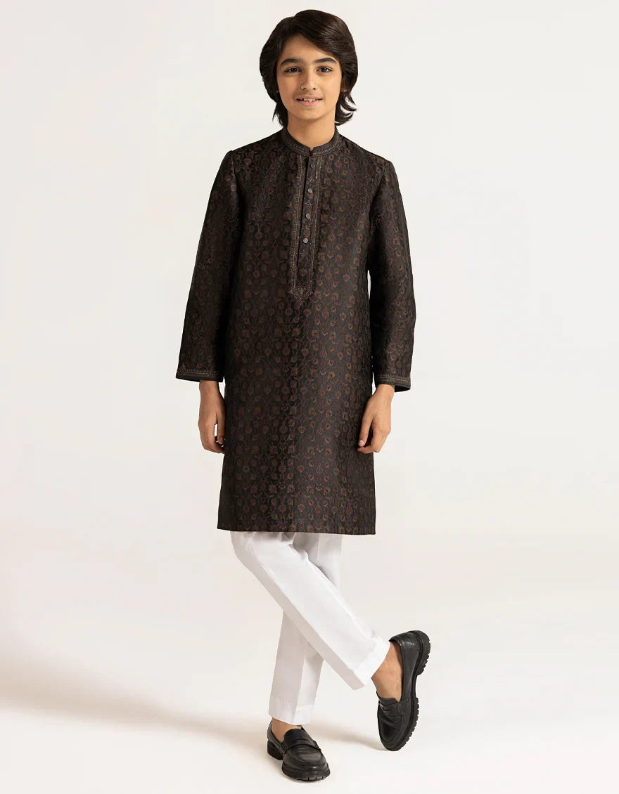 Antique Brown Boys Formal Kurta