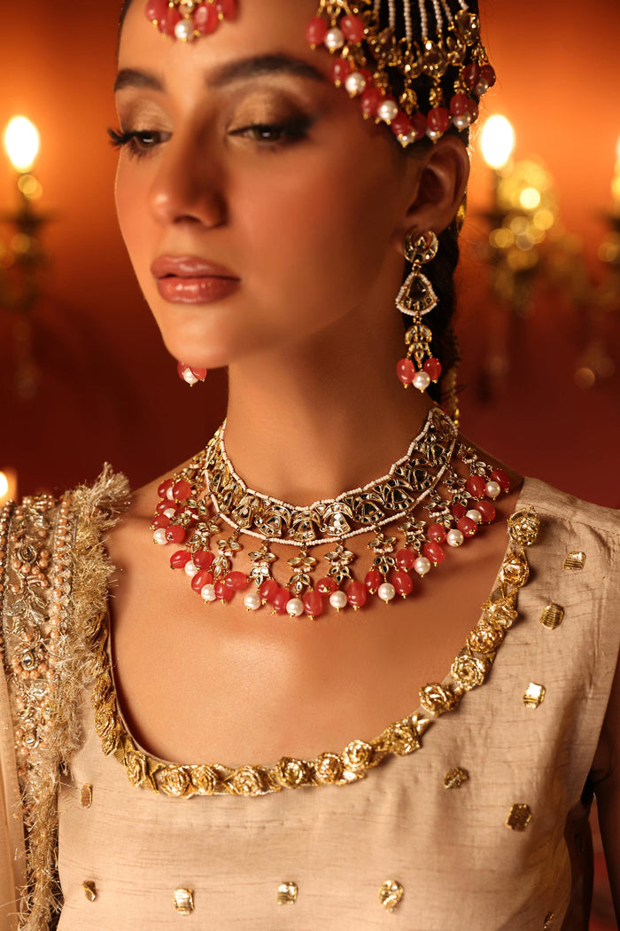 Gauhar Bridal Set Pink Quartz