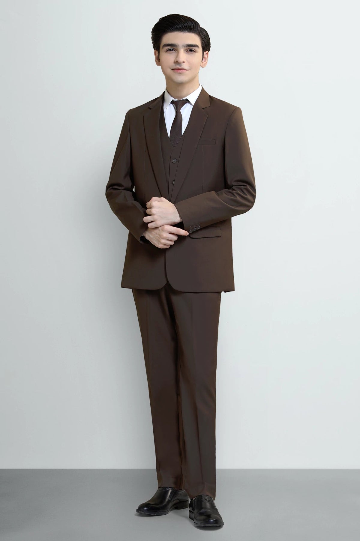 Brown Suiting for Boys