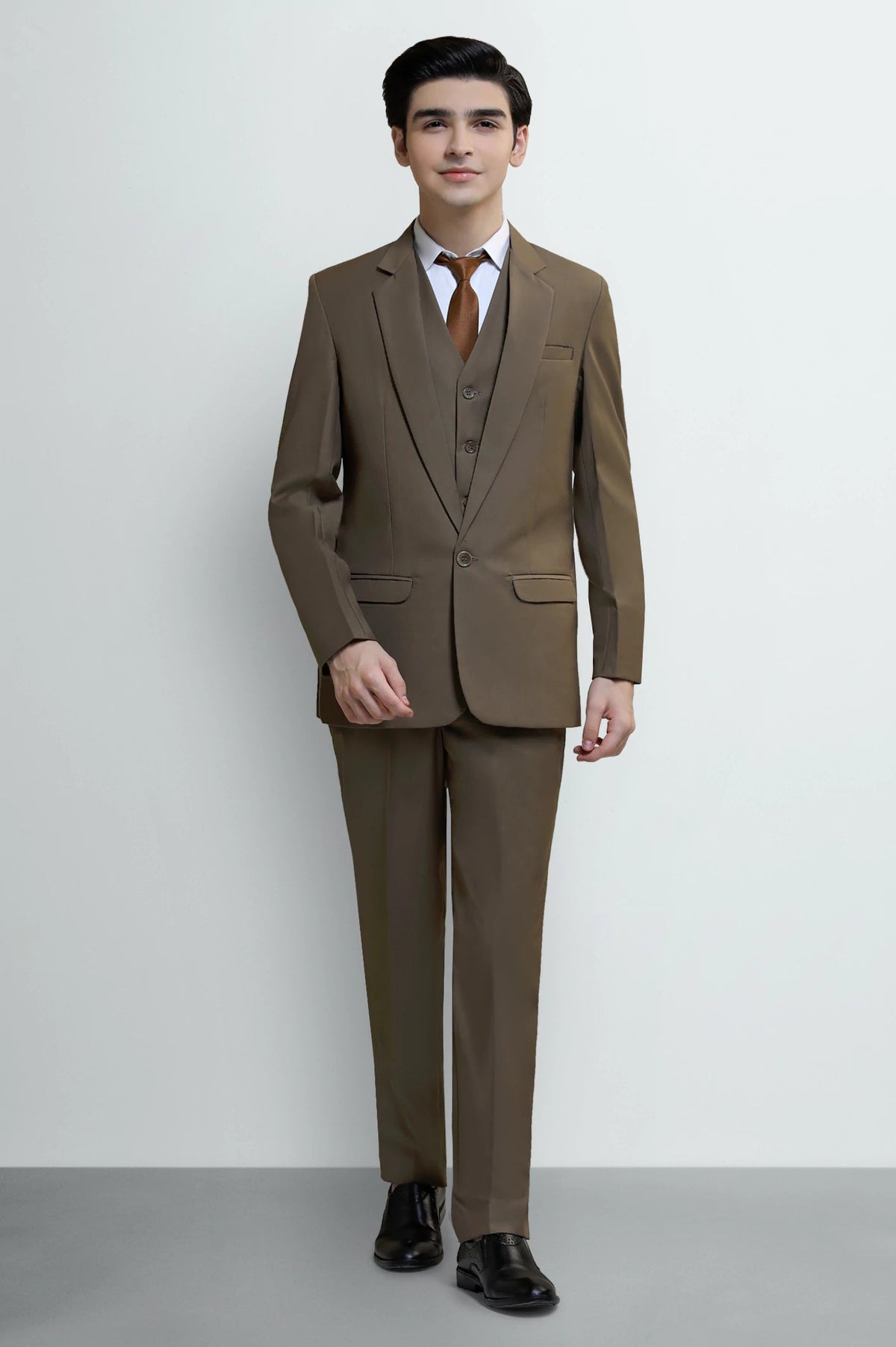 Brown Suiting for Boys