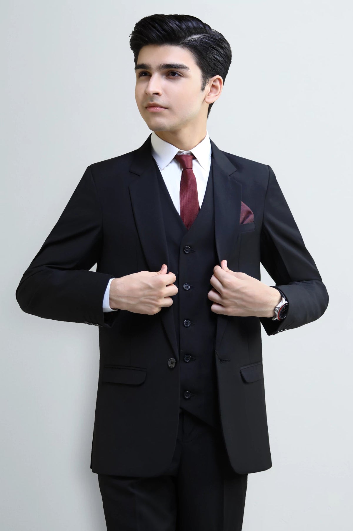 Black Suiting for Boys