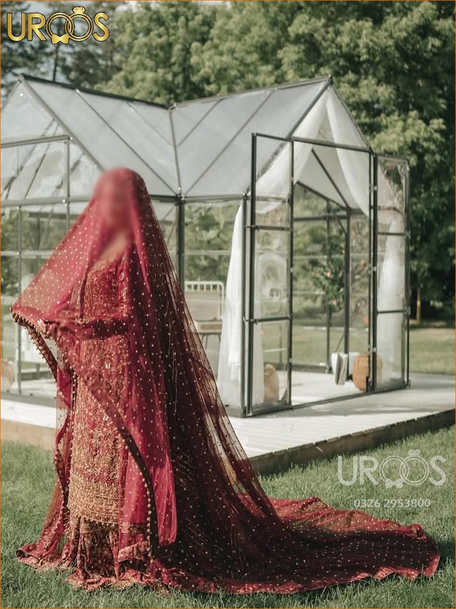 Mehroon Aab The Maroon Elegance Veil