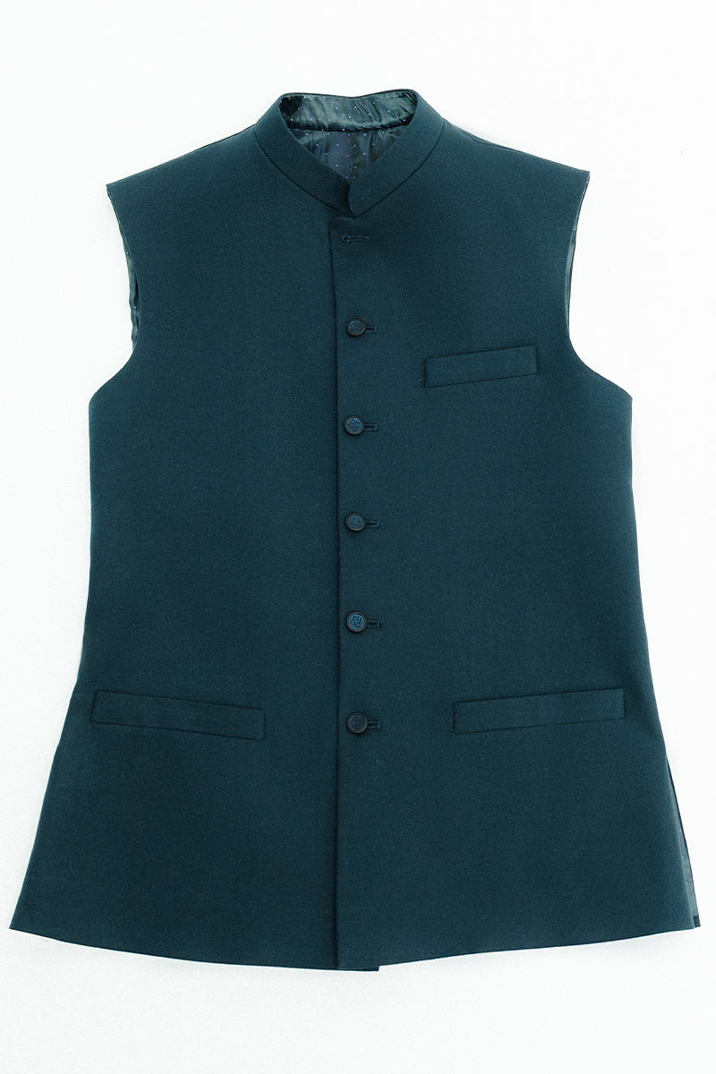 Teal Green Waistcoat