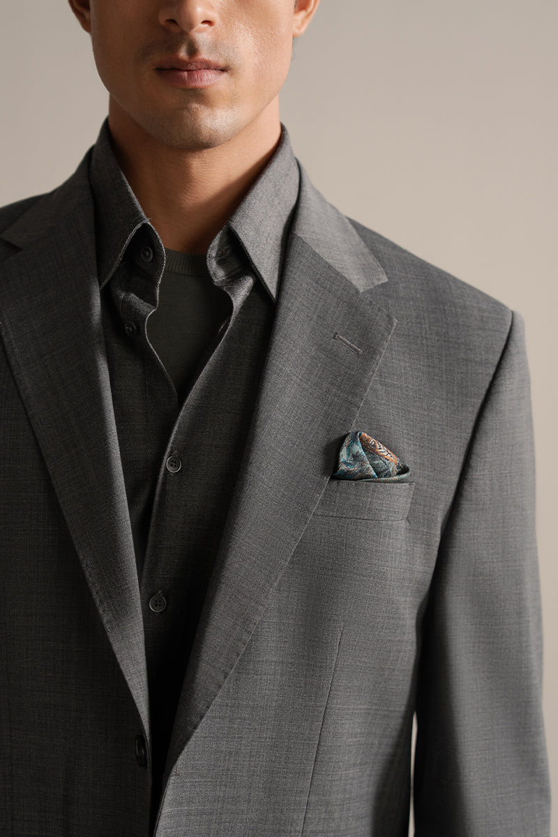 Charcoal Grey Single Breasted Suit