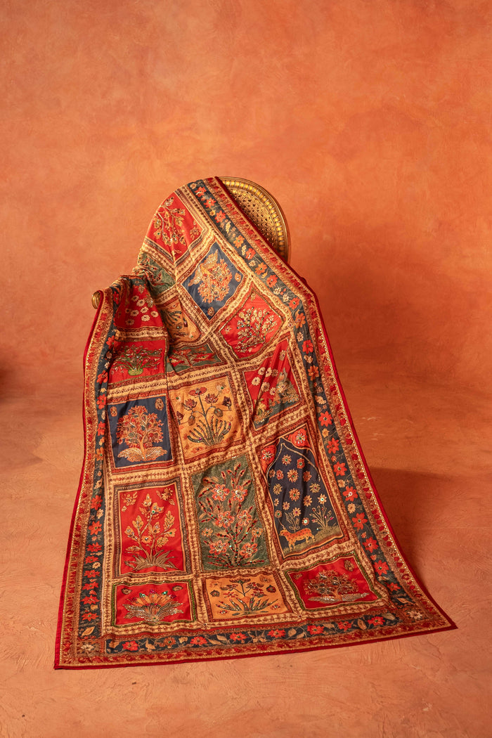 Gul Mohar Printed Shawl